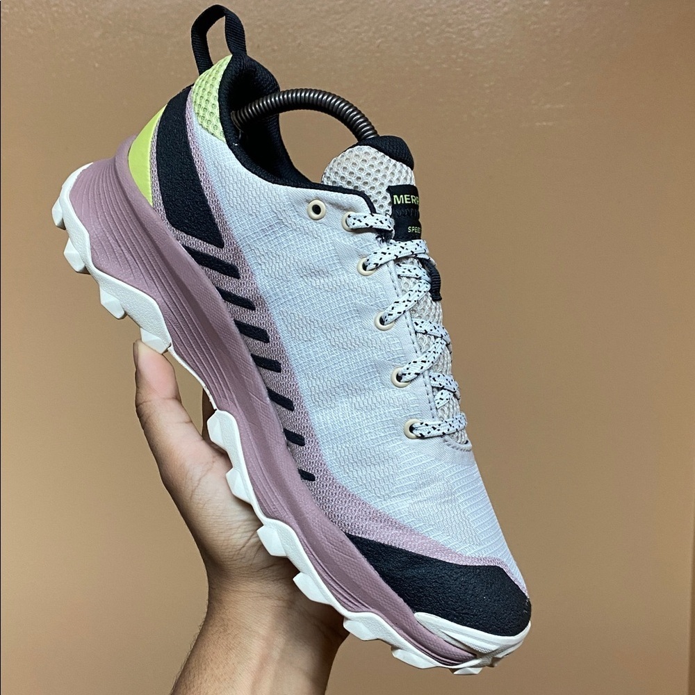 Merrell Speed Eco Low Women’s Trail Running Sneakers  “Oyster Burlwood” Size 9.5 - Picture 11 of 16